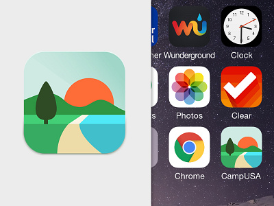 CampUSA Launch Icon app app icon icon ios