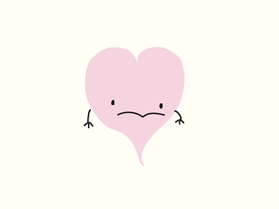 Illustration of Sad Heart
