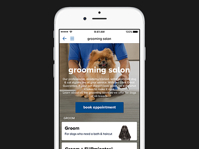 Grooming Landing Page