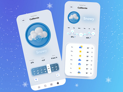 weather app concept design