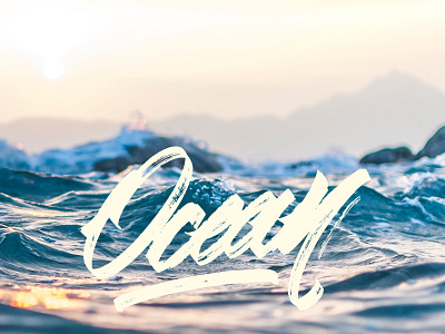 Ocean design graphic graphic design hand lettering illustration lettering live the adventure ocean