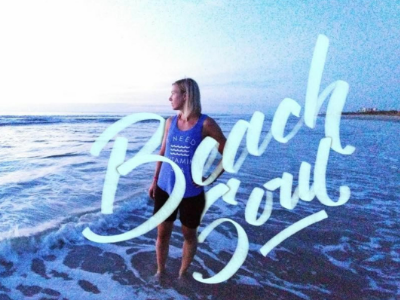 Beach Soul beach graphic design hand lettering ipad lettering live the adventure soul