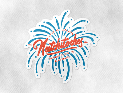 Natchitoches dribbble dribbble best shot dribbbleweeklywarmup graphic design hand lettering illustration ipad lettering live the adventure
