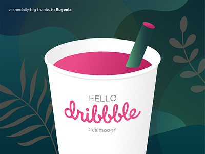 Hello Dribbble! design flat illustration minimal vector