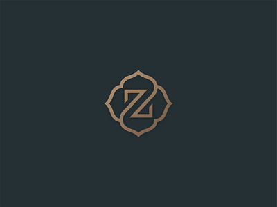 Z monogram design flat logo minimal simple vector z logo