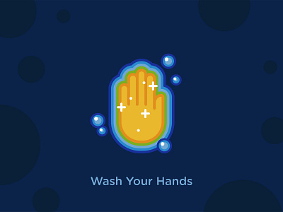 Wash Your Hands flat hand vector wash