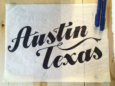 Austin handlettered