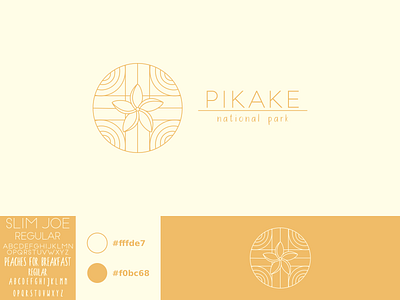 Pikake branding design flower identity illustration logo national park park vector