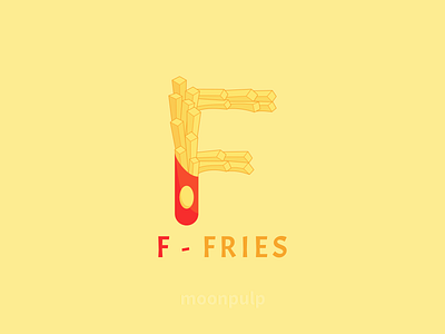 F - Fries branding design food fries identity illustration letter letterlogo logo vector