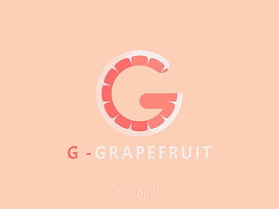 G - Grapefruit branding design food food illustration grapefruit identity illustration letter letterlogo logo vector