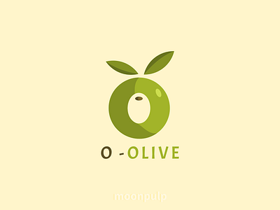 O - Olive branding food food illustration identity illustration letter letterlogo logo olive vector