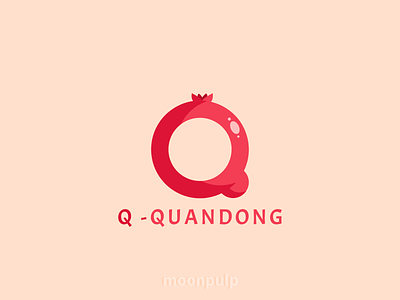 Q - Quandong branding design food food illustration foodillustration identity letter letterlogo logo quandong vector