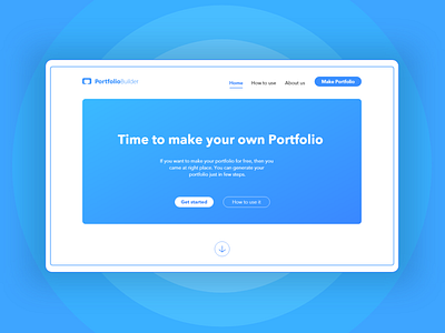 Landing Page - Portfolio Builder