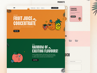 Fruit Juice - Landing Page