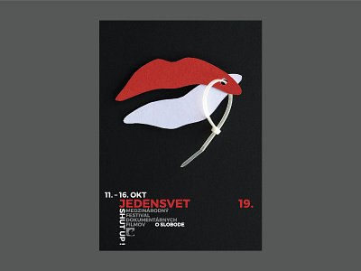 Jedensvet brand identity branding design film poster minimal mykolakovalenkostudio poster poster design print