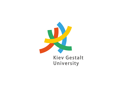 Kiev Gestalt University brand identity branding design flat icon logo minimal mykolakovalenkostudio typography vector