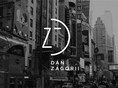 Branding and monogram design for Theater and Broadwa Dan Zagorii