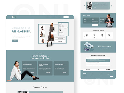 E-commerce Landing Page For ONI