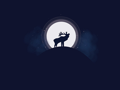 Marko Stupic Inspired Elf Silhouette Illustration