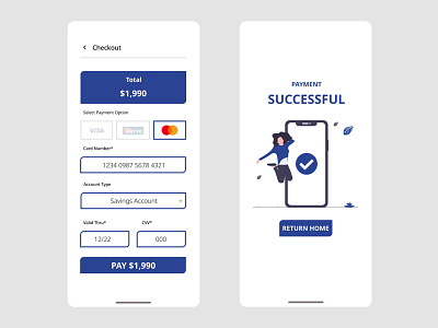 Credit Card Checkout Screen app dailyui design designthinking mobile app design mobile ui onboarding typography ui uidesign ux uxdesign web