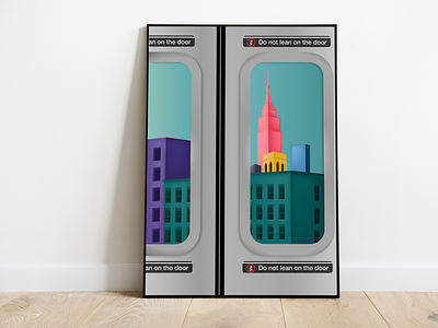 New York illustration city city illustration graphic design graphicdesign illustration illustrator minimal new york subway