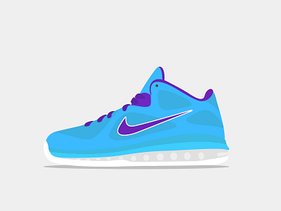 Nike Lebron 9 - WIP 2d lebron james nike shoe vector