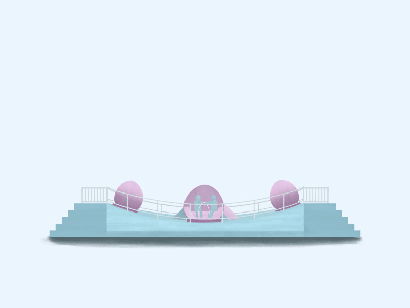 Tilt A Whirl loop animation amusement park fun after effects photoshop gif mograph mentor