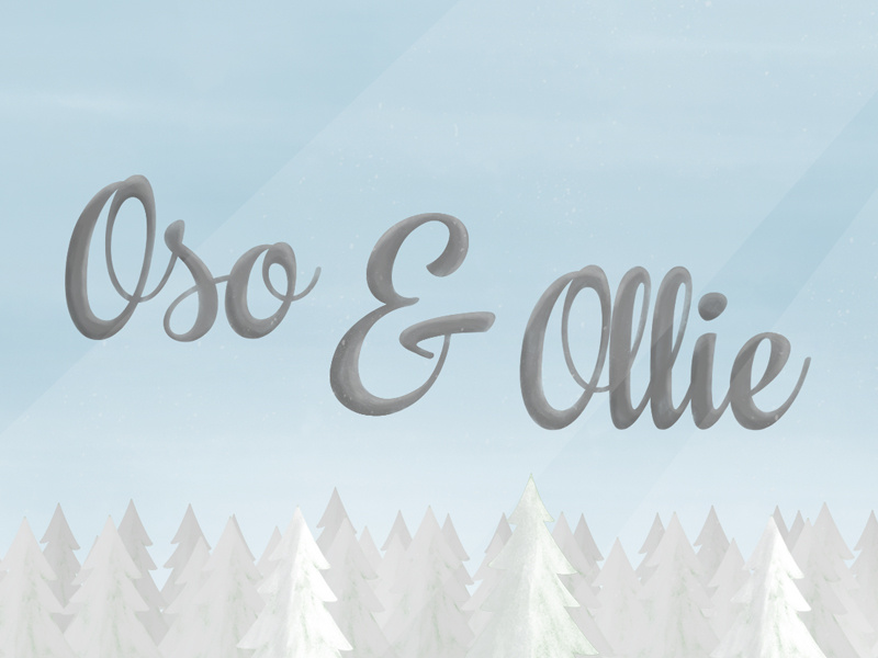 Oso & Ollie Titles oso ollie winter title 2d texture bright fun mograph mentor trees sky arctic