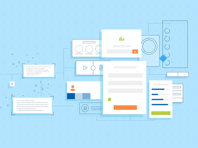 Big Presence vector ui clean animation loop gif 2d