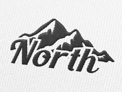 North style logo / icon + purchase abstract icon landscape logo mountain nature vintage winter