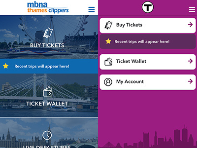 Same code, different skin 1# app design mobile tickets timetable train transit transport ui ux wallet