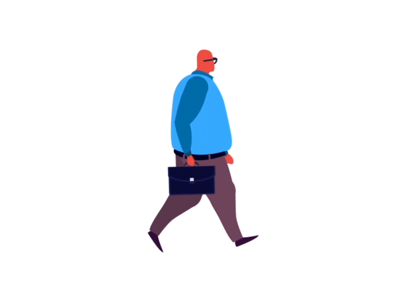 Walk animation character sketch walk