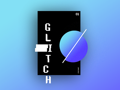 Glitch abstract adobe art creative graphics illustration illustrator typography