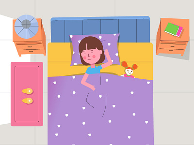 Sweet dreams :) 2d adobe illustrator animation art character design creative design illustration