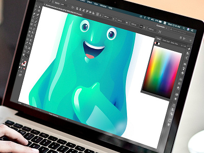 Monster in Progress :) 2d adobe illustrator animation art character design creative design illustration mascot design