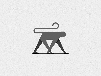 M for Monkey art creative design graphics illustration logo