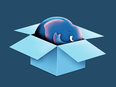 Anything can fit into Dropbox now! dropbox elephant
