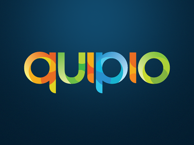 Quipio colorful logo logo quipio typography