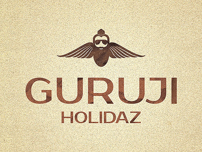 Guruji Holidaz brand identity fly guruji holidaz guruji logo travel wings