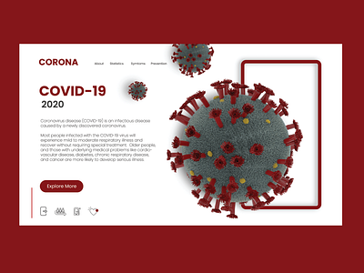 COVID -19 coronavirus covid 19 design dribble shots illustration ui ux webdesign webpage