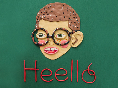 Heello illustration plasticine portrait