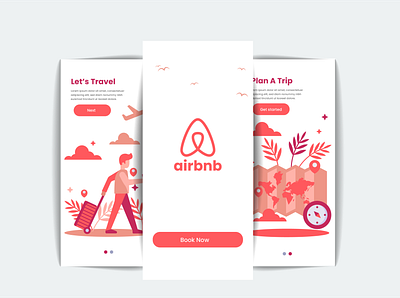 Air bnb App Re-brand airbnb app flight booking traveling ui user interface ux