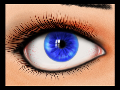 Eye digital art drawing eye illustrations painting