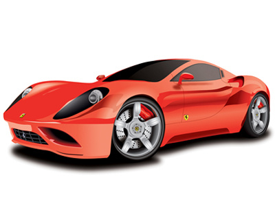 Illustration (Ferrari) car ferrari illustration