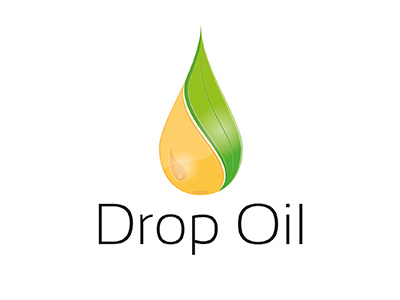 Drop Oil Logo care droplet eco ecology economy environment leaf nature oil water