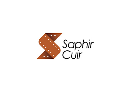 Saphir Cuir design illustration logo logotype minimal typography لوگو لوگو تایپ لوگو دیزاین لوگو فارسی
