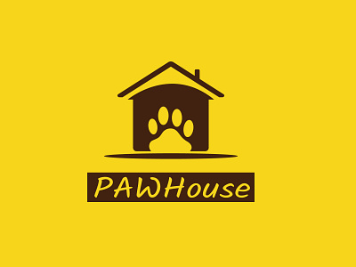 Pawhouse app branding design flat icon illustrator logo minimal ui ux