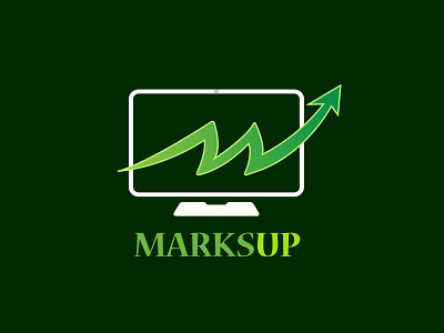 MarksUP - Learning platfrom logo branding flat logo design icon illustration illustrator logo logo design logodesign minimal typography