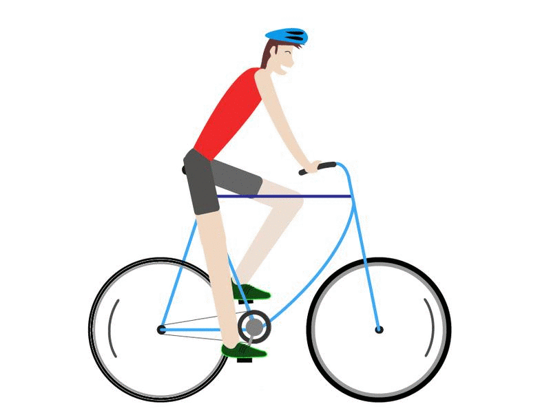 My first Gif Image 😊 animation cycle cycling design gif illustration vector workout