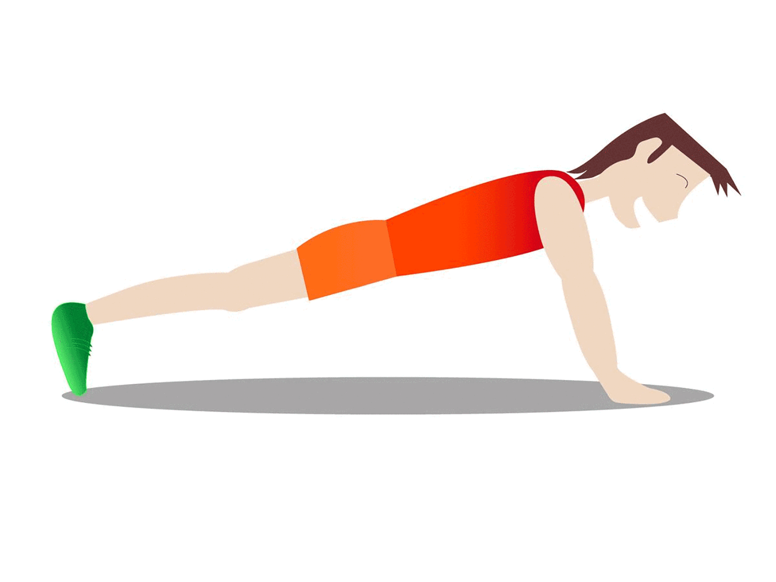 Pushups design gif gif animation illustration illustrator pushups vector workout